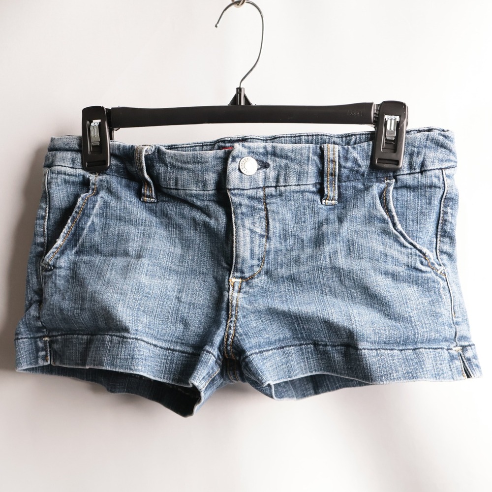 Vintage‎ Y2K F21 Low Rise Denim Jean Short Shorts Indie Sleaze Bella Elena Sz 30